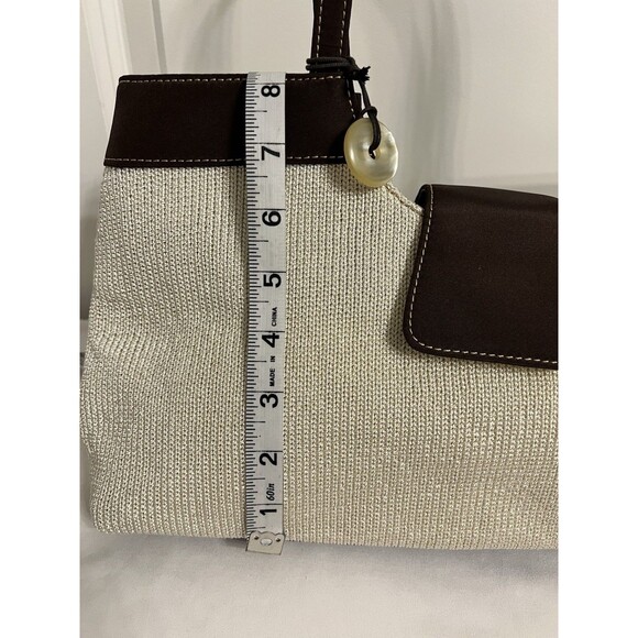 The Sak Brown And Ivory Knit Shoulder Bag EUC - Picture 7 of 10